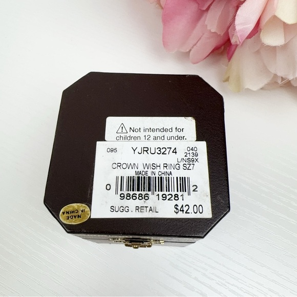 Vintage Juicy Couture Crown Wish Ring Size 7 - Picture 4 of 9